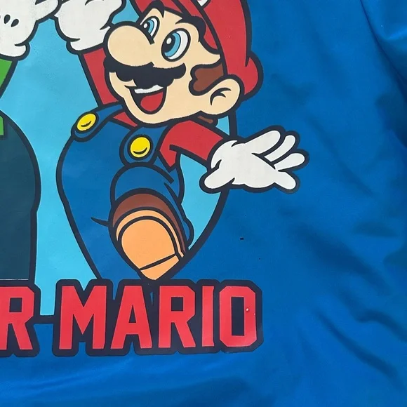 Nintendo Blue Kids Jacket with Mario and Luigi - Picture 7 of 8